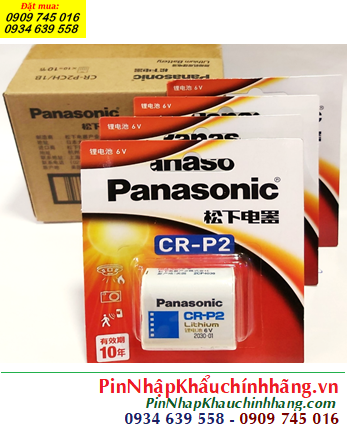 COMBO 01Hộp=10vỉ Pin 6v Lithium Panasonic CR-P2, CR-P2CH/1B _Giá chỉ 1.790.000/Hộp